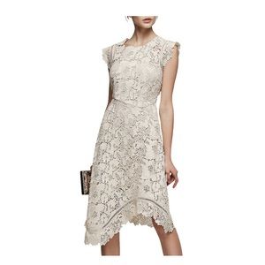 🆕 REISS Guipure lace midi dress
